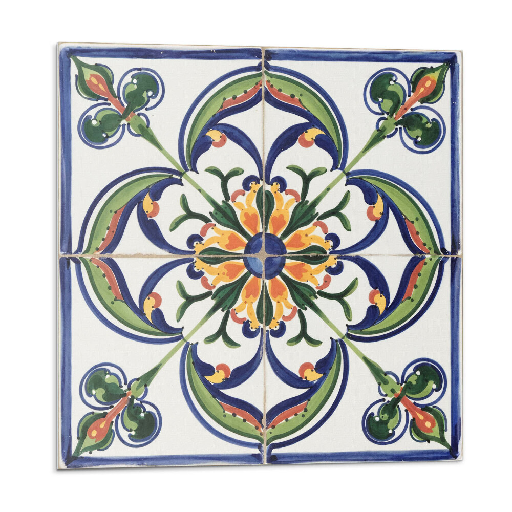 Panou decorativ pvc Motiv floral pe faianță