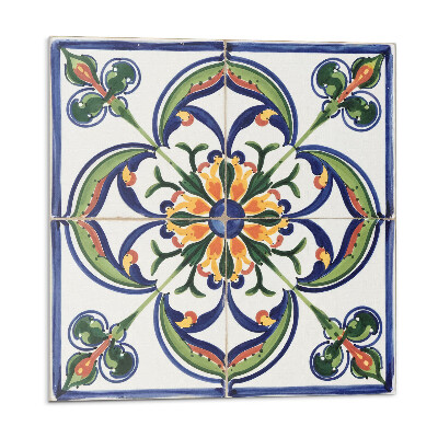 Panou decorativ pvc Motiv floral pe faianță