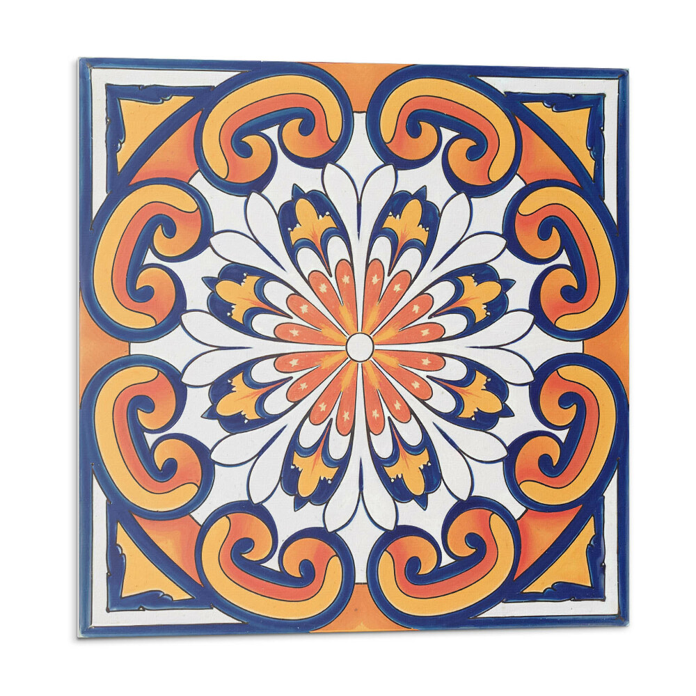 Panou decorativ Motiv floral pe un fundal colorat