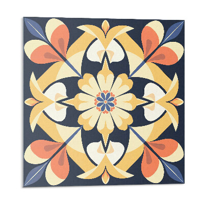 Panou decorativ Mandala florală în culorile naturii