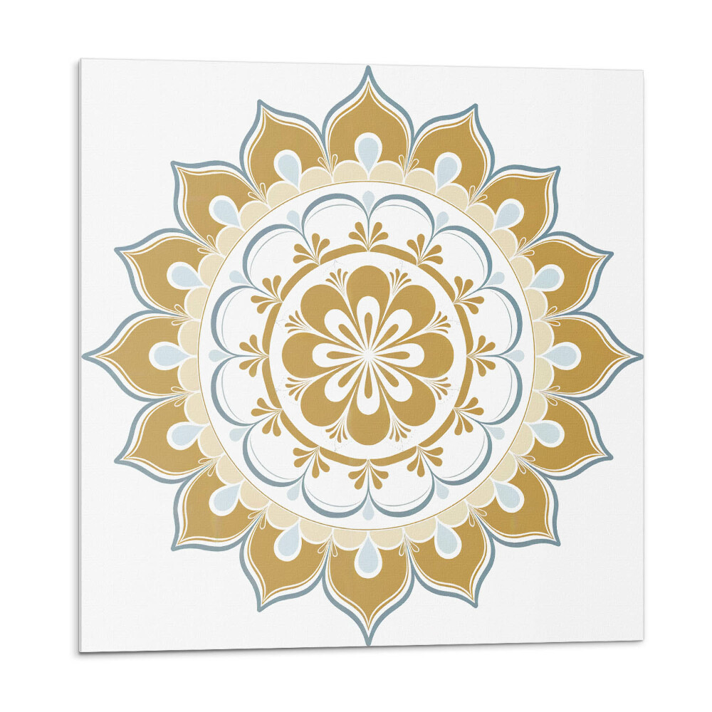 Panou decorativ Mandala florală în tonuri delicate