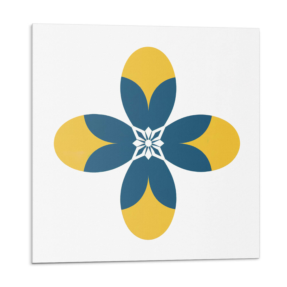 Panou decorativ pvc Motiv floral într-un aranjament simetric