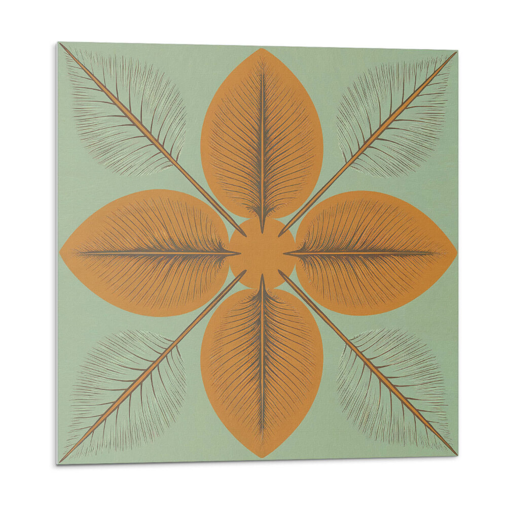 Panou decorativ pvc Motive simetrice cu frunze