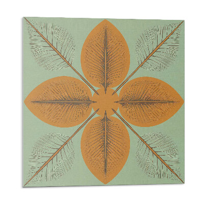 Panou decorativ pvc Motive simetrice cu frunze