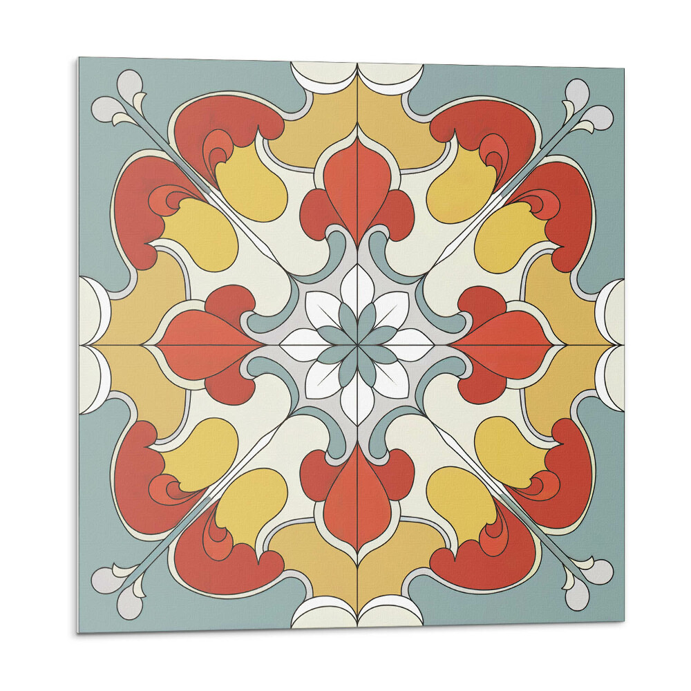 Panou decorativ Mandala florală în stil etnic