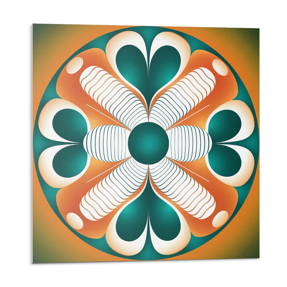 Panou decorativ pvc Motiv floral într-un aranjament simetric