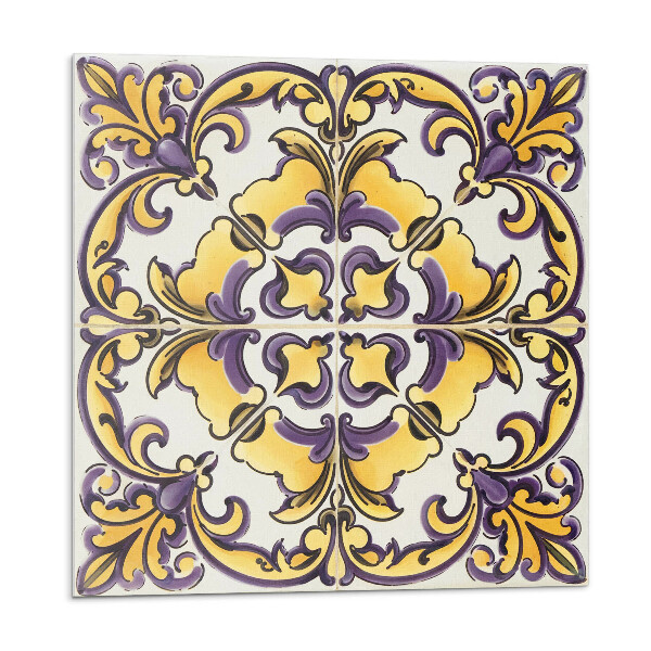 Panou perete Un motiv floral inspirat de ceramică