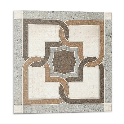 Panou perete Model cu plăci într-un stil geometric