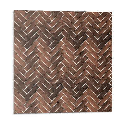 Panou decorativ Model herringbone cu accente din lemn