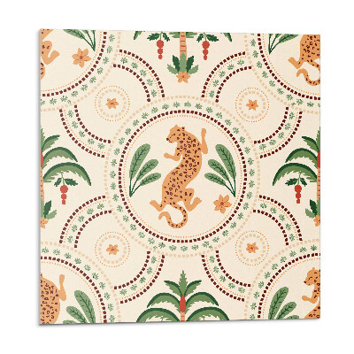 Panou decorativ Motiv de leopard tropical