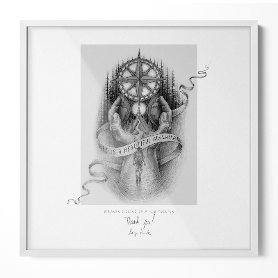 Ramă foto alba 50x50 cm