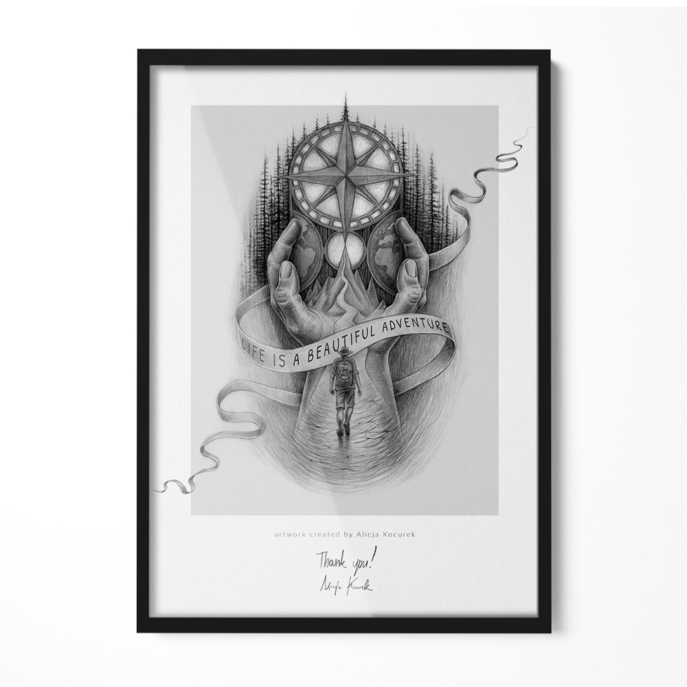 Rama foto neagra 50x70