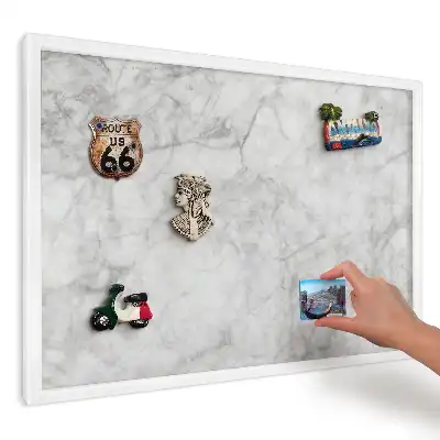 Panou decorativ magnetic cu design de marmură gri naturală
