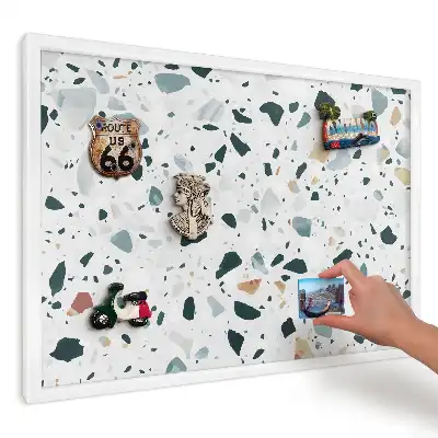 Tablă magnetică de perete cu design mozaic elegant și luminos