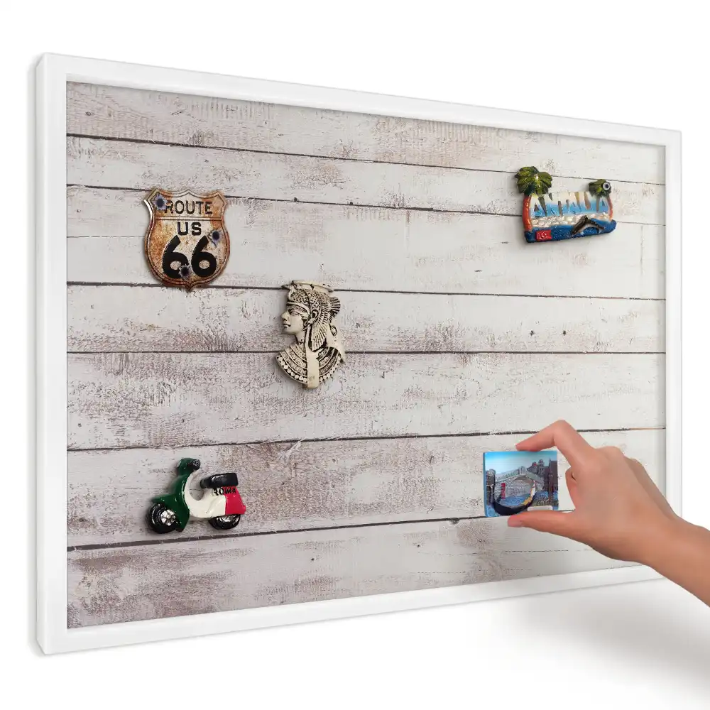 Panou magnetic decorativ de perete cu imprimeu plăci vintage brute