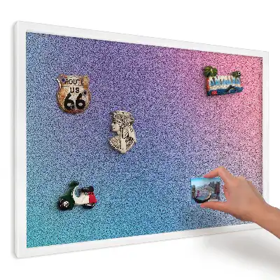 Panou magnetic decorativ Gradient turcoaz-roz