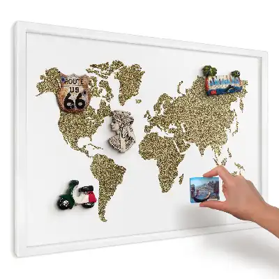 Panou magnetic decorativ de perete Harta cerealelor galbene