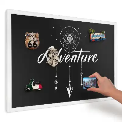Panou magnetic decorativ cu litere în nuanțe contrastante