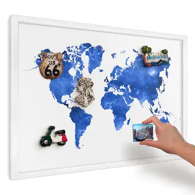 Panou magnetic decorativ de perete Harta spațială a lumii