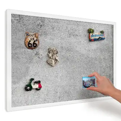 Panou magnetic decorativ de perete Loft cu aspect de beton minimalist