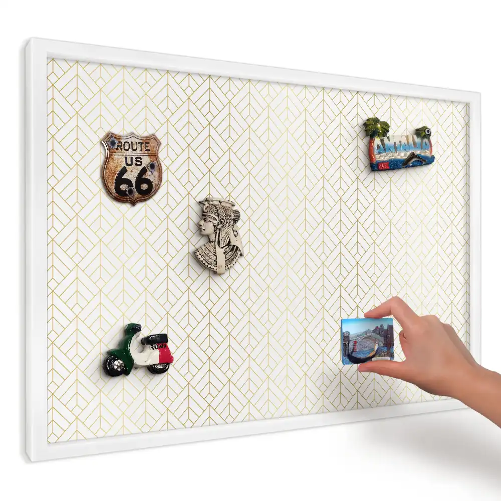 Panou magnetic decorativ cu design geometric strălucitor și delicat