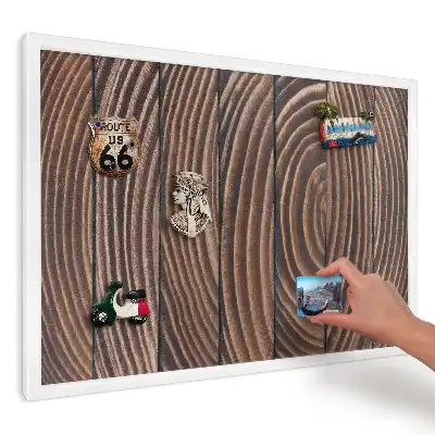 Panou magnetic decorativ cu design fibră maro verticală