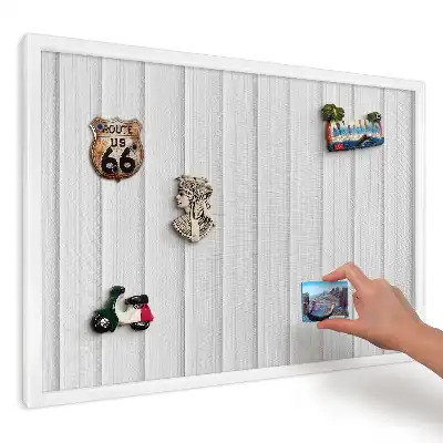 Panou magnetic decorativ de perete cu model de dungi verticale gri
