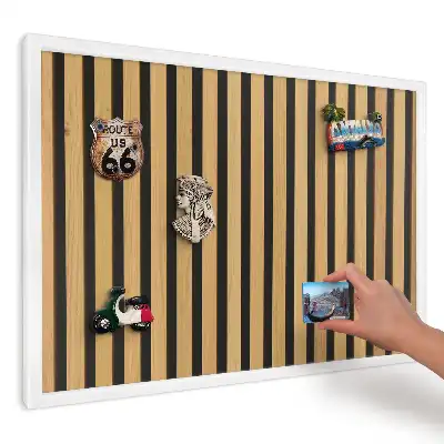 Tablă magnetică de perete cu design minimalist cu plăci verticale