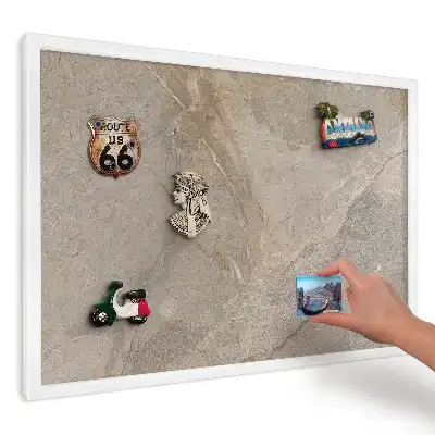 Tablă magnetică de perete cu model subtil de piatră bej