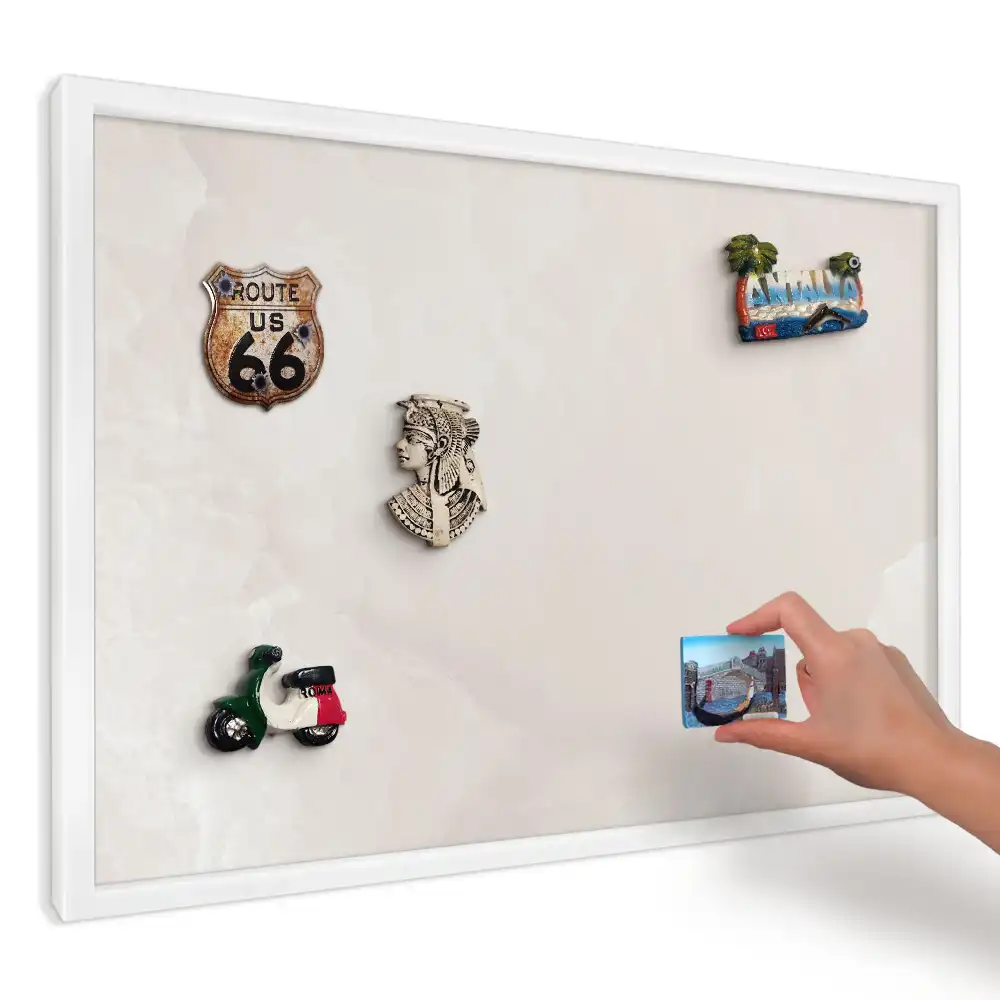 Panou magnetic decorativ cu textură bej subtilă