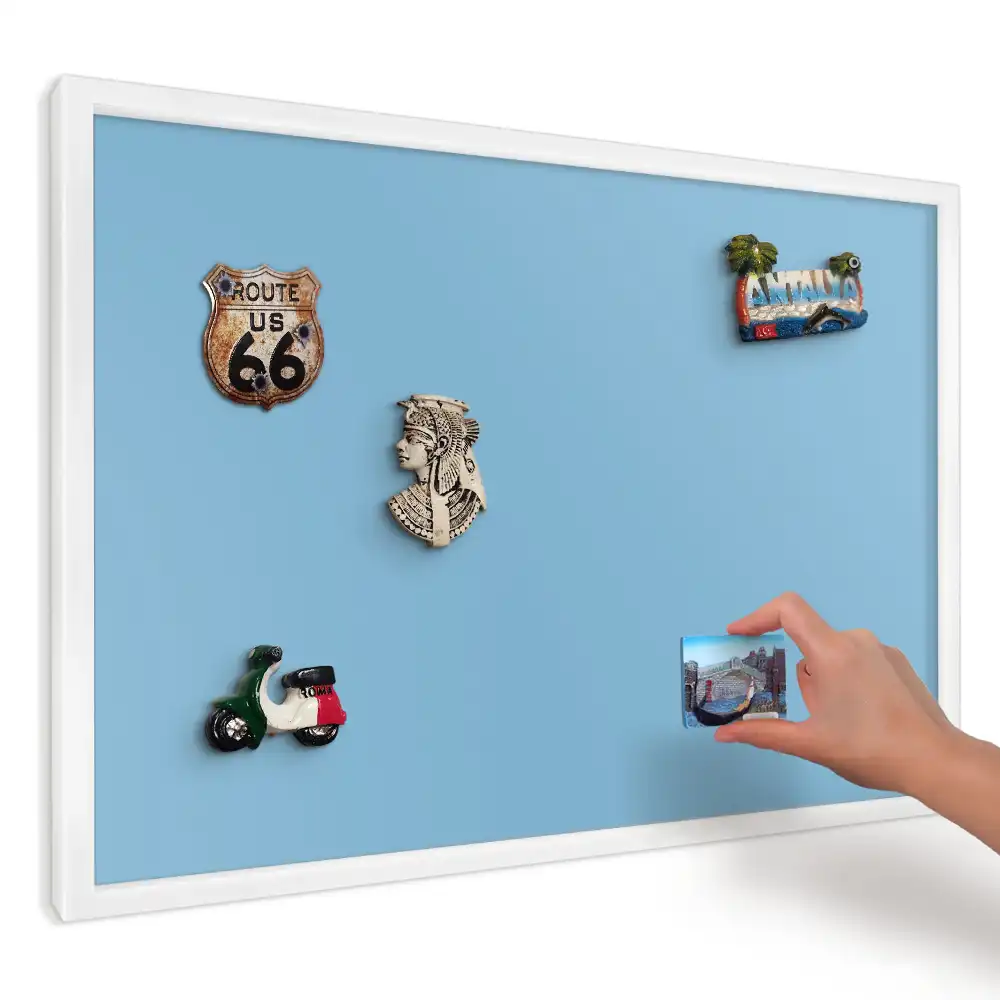 Panou magnetic decorativ cu fundal albastru calm