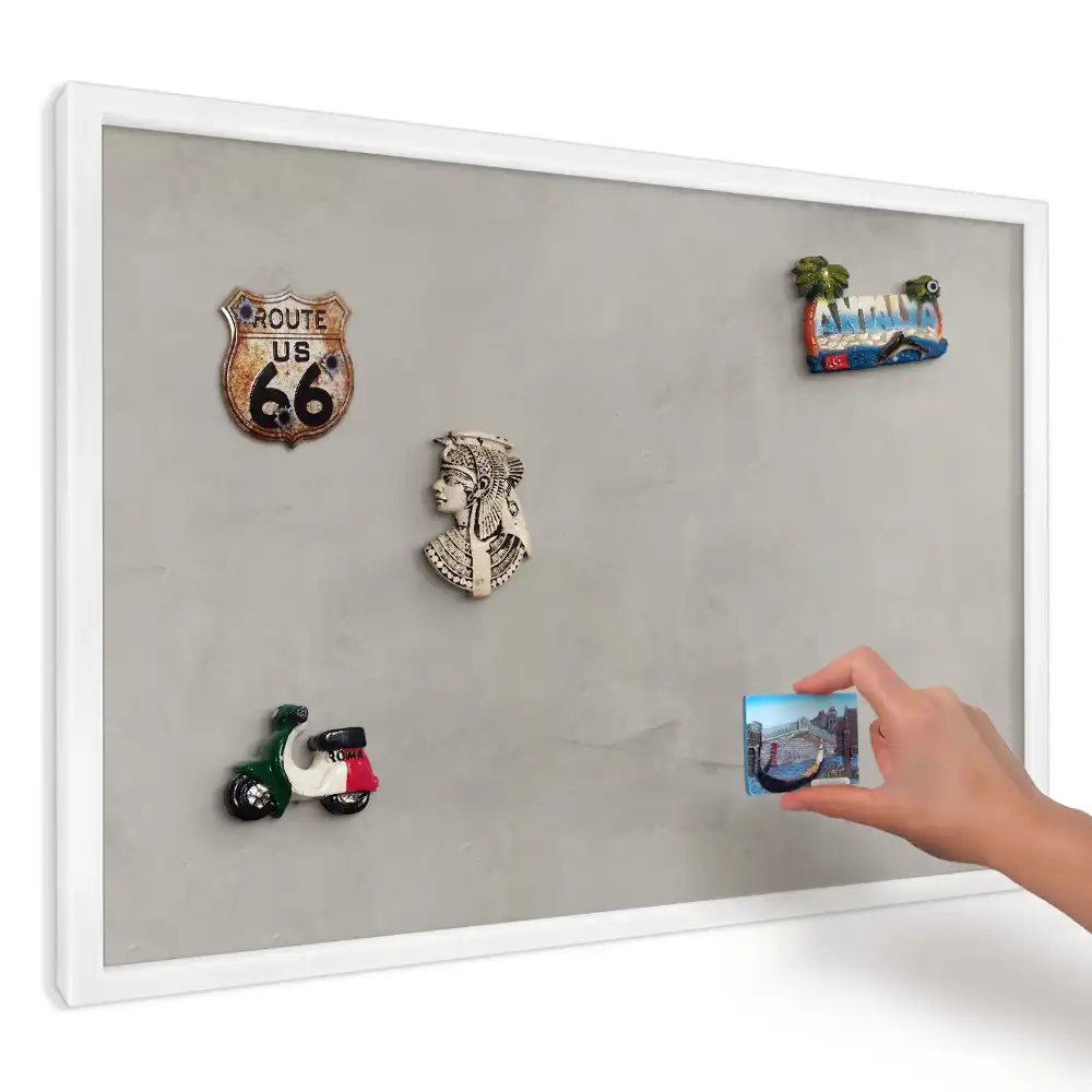 Panou magnetic decorativ cu textură gri