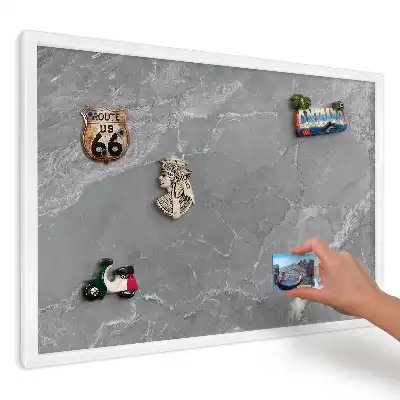 Panou magnetic decorativ cu model de piatră cu vene gri