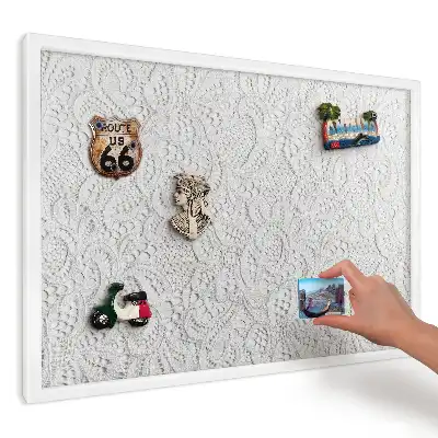 Tablă magnetică de perete cu modele ajurate luminoase