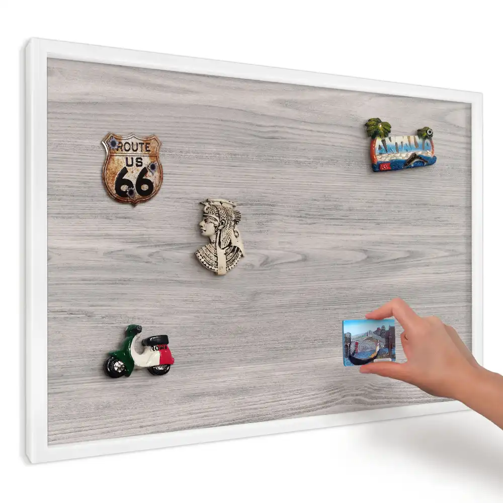 Panou magnetic decorativ cu aspect de lemn gri