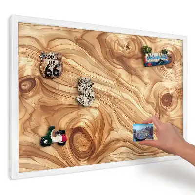 Panou magnetic decorativ cu aspect de lemn organic cald