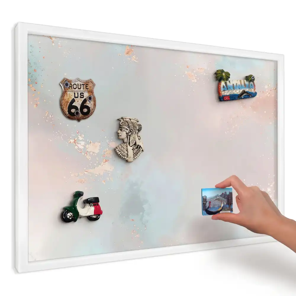 Panou magnetic decorativ cu model abstract de pete pastelate