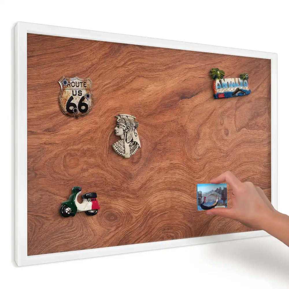 Panou magnetic decorativ cu textură de lemn cald