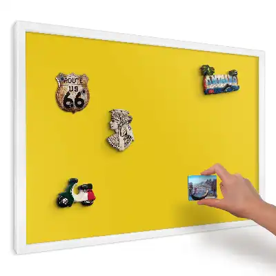 Panou magnetic decorativ cu suprafață galbenă energică