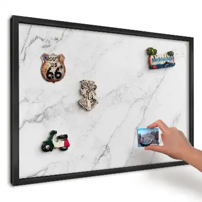Tablă magnetică pentru magneți de frigider cu design de marmură rafinată