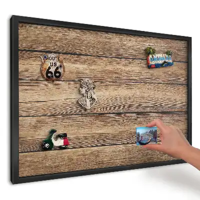 Tablă magnetică cu textură de lemn pentru magneți de vacanță