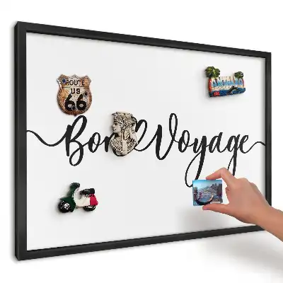 Tablă magnetică pentru magneți de vacanță cu mesaj elegant și inimă