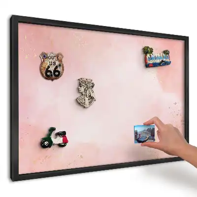 Panou roz pentru magneți de călătorie cu model delicat