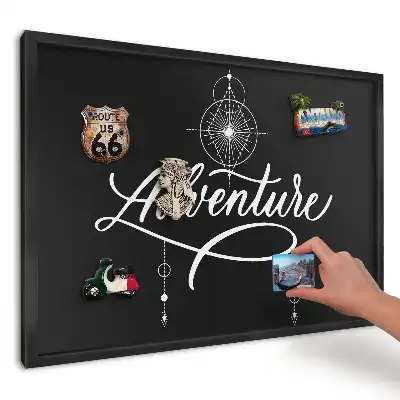 Tablă magnetică pentru suveniruri cu model geometric