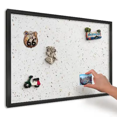 Tablă magnetică pentru magneți de frigider cu design modern Terrazzo