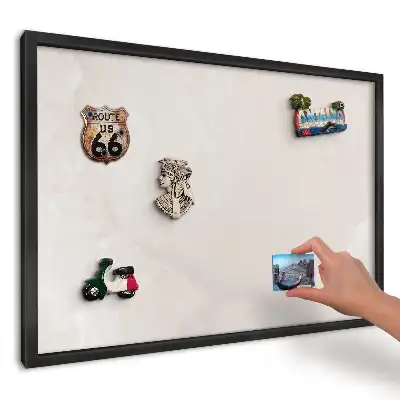 Tablă magnetică cu textură bej discretă pentru magneți de suvenir