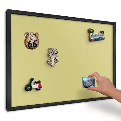 Panou pentru magneți de călătorie galben minimalist intens