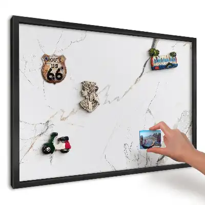 Tablă magnetică pentru magneți de vacanță cu design elegant în nuanțe de bej și gri