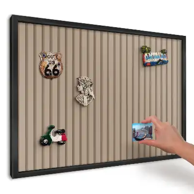 Panou pentru magneți de călătorie cu design minimalist în nuanțe calde