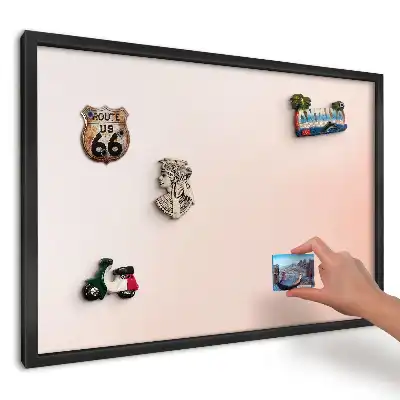 Tablă magnetică pentru suveniruri cu design pastelat armonios
